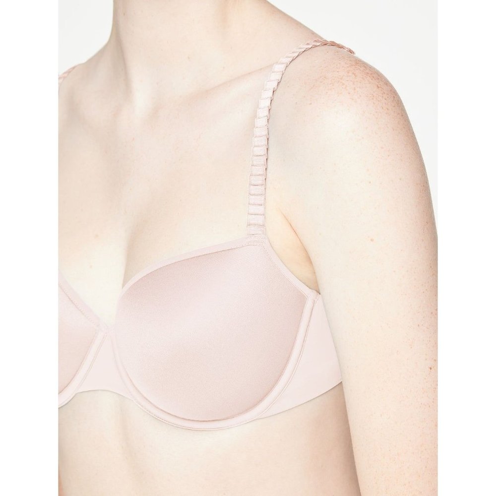 THIRDLOVE 24/7 Classic T-Shirt Underwire Bra Soft Pink Womens 46C